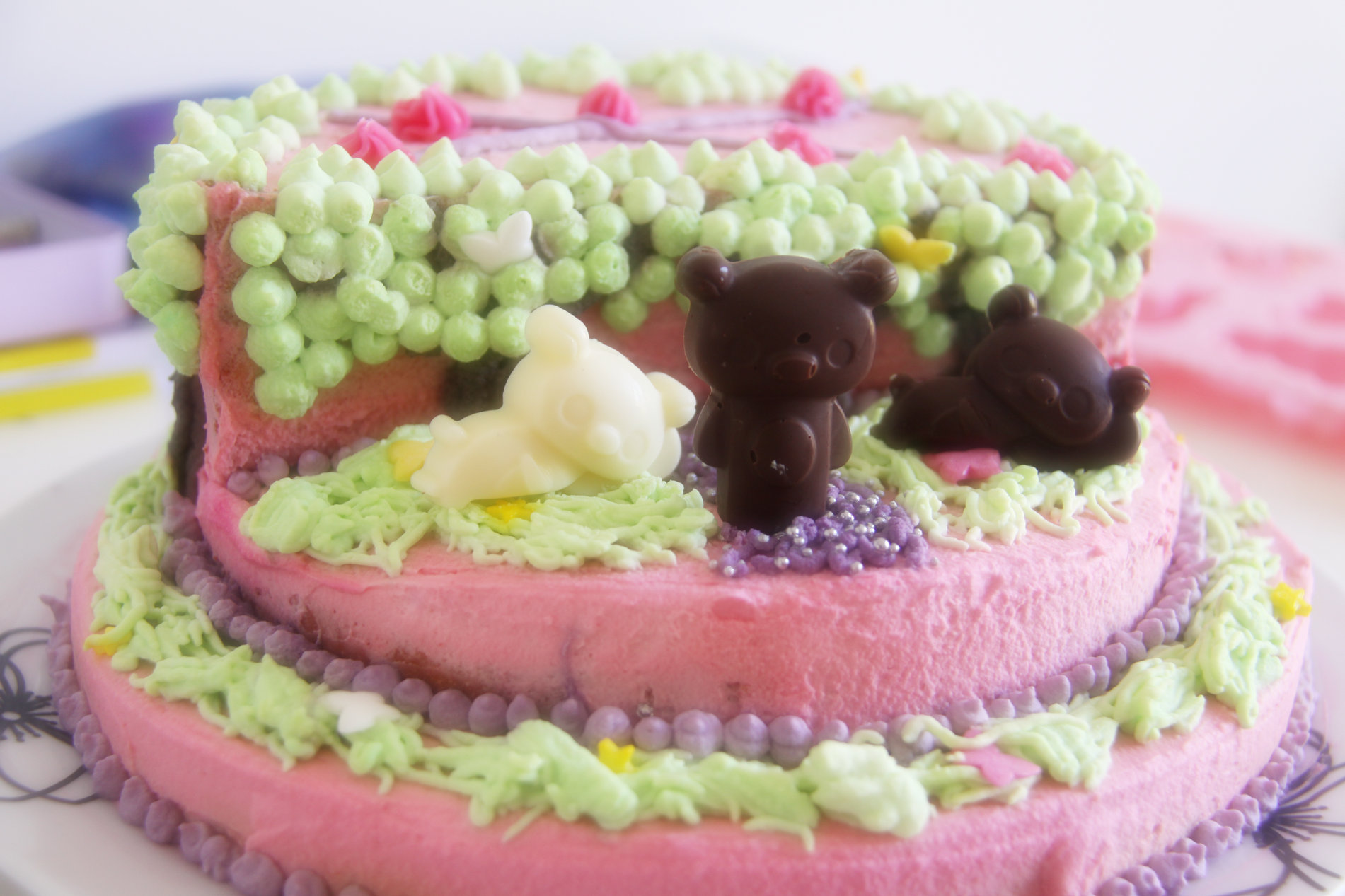 可爱小熊场景蛋糕 可爱小熊场景蛋糕