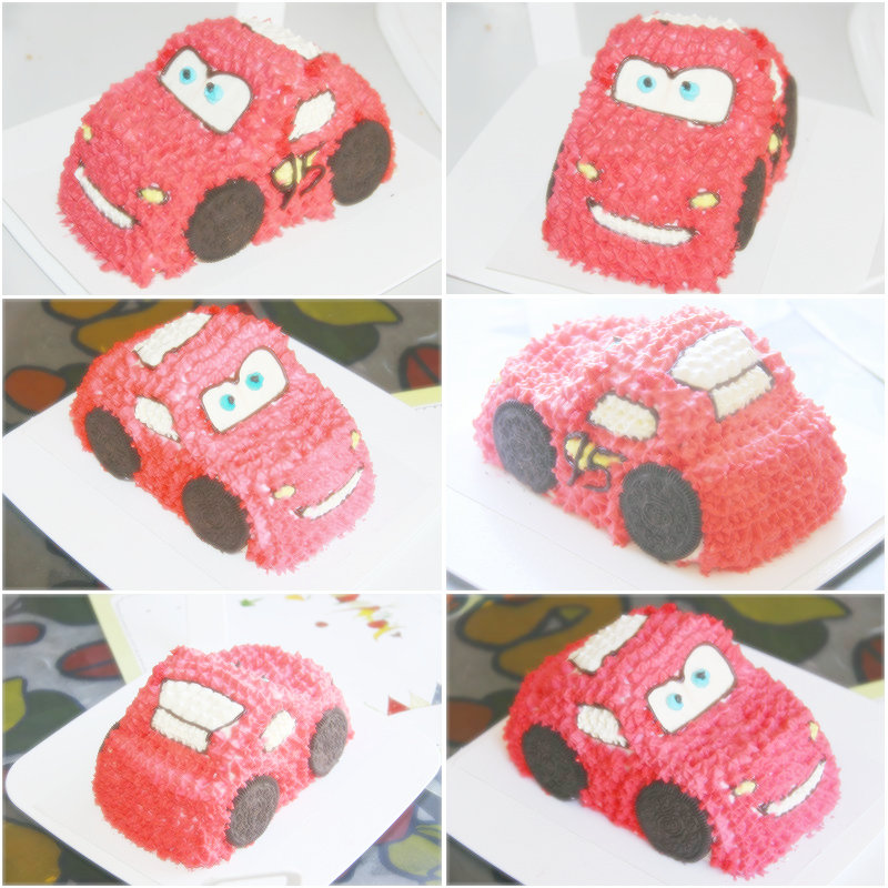 闪电麦昆跑车蛋糕 闪电麦昆跑车蛋糕