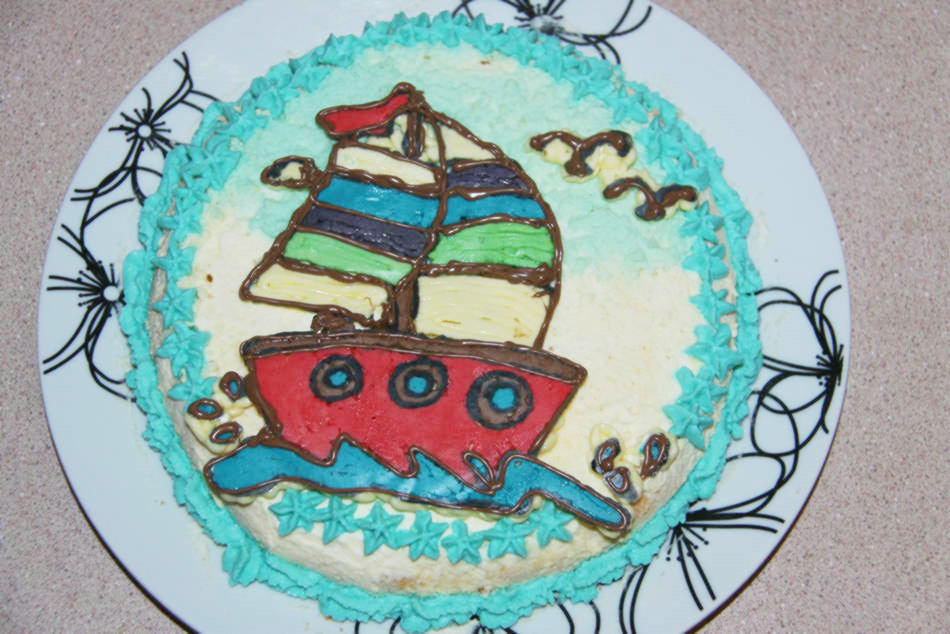 帆船蛋糕 帆船蛋糕