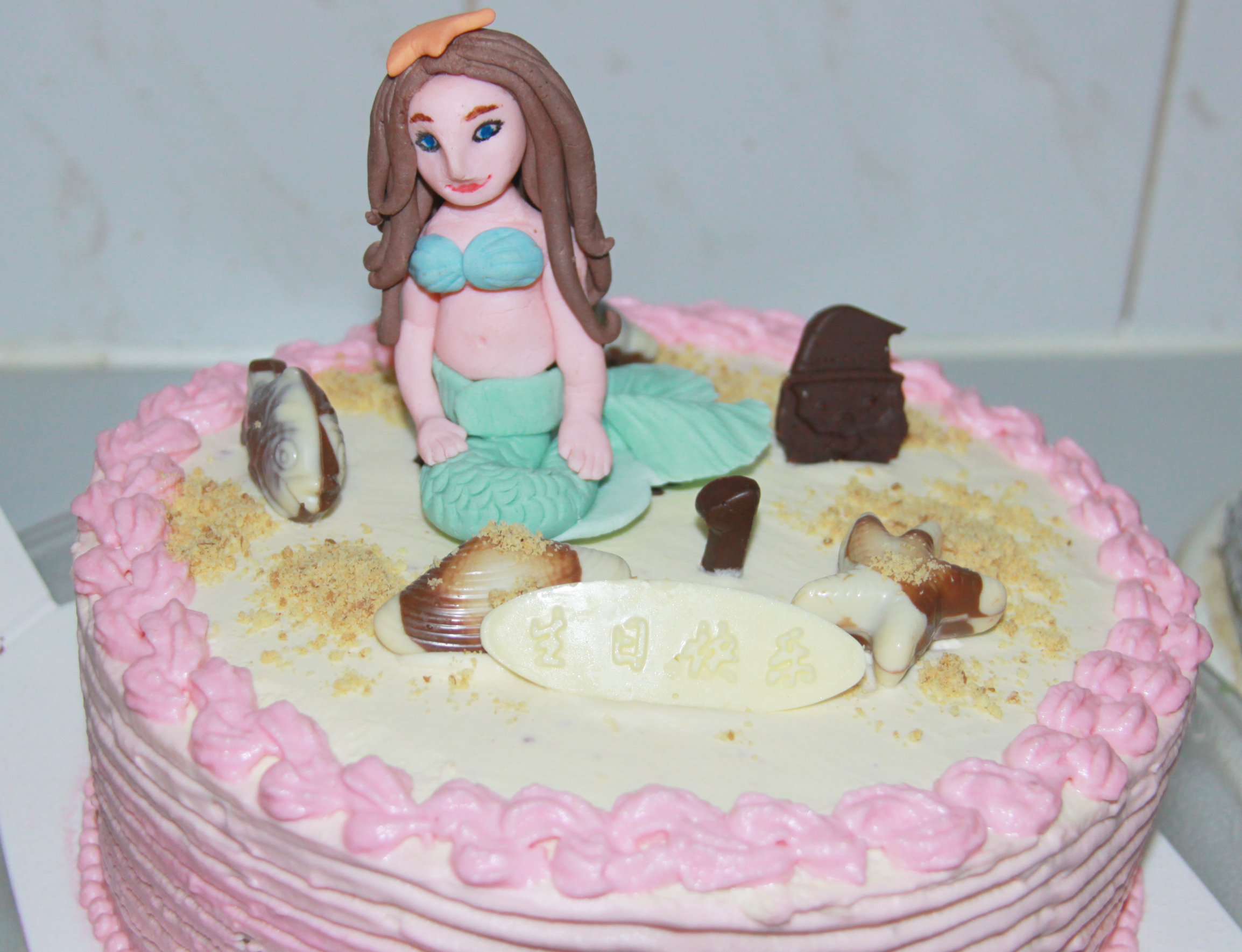 翻糖美人鱼蛋糕 翻糖美人鱼蛋糕