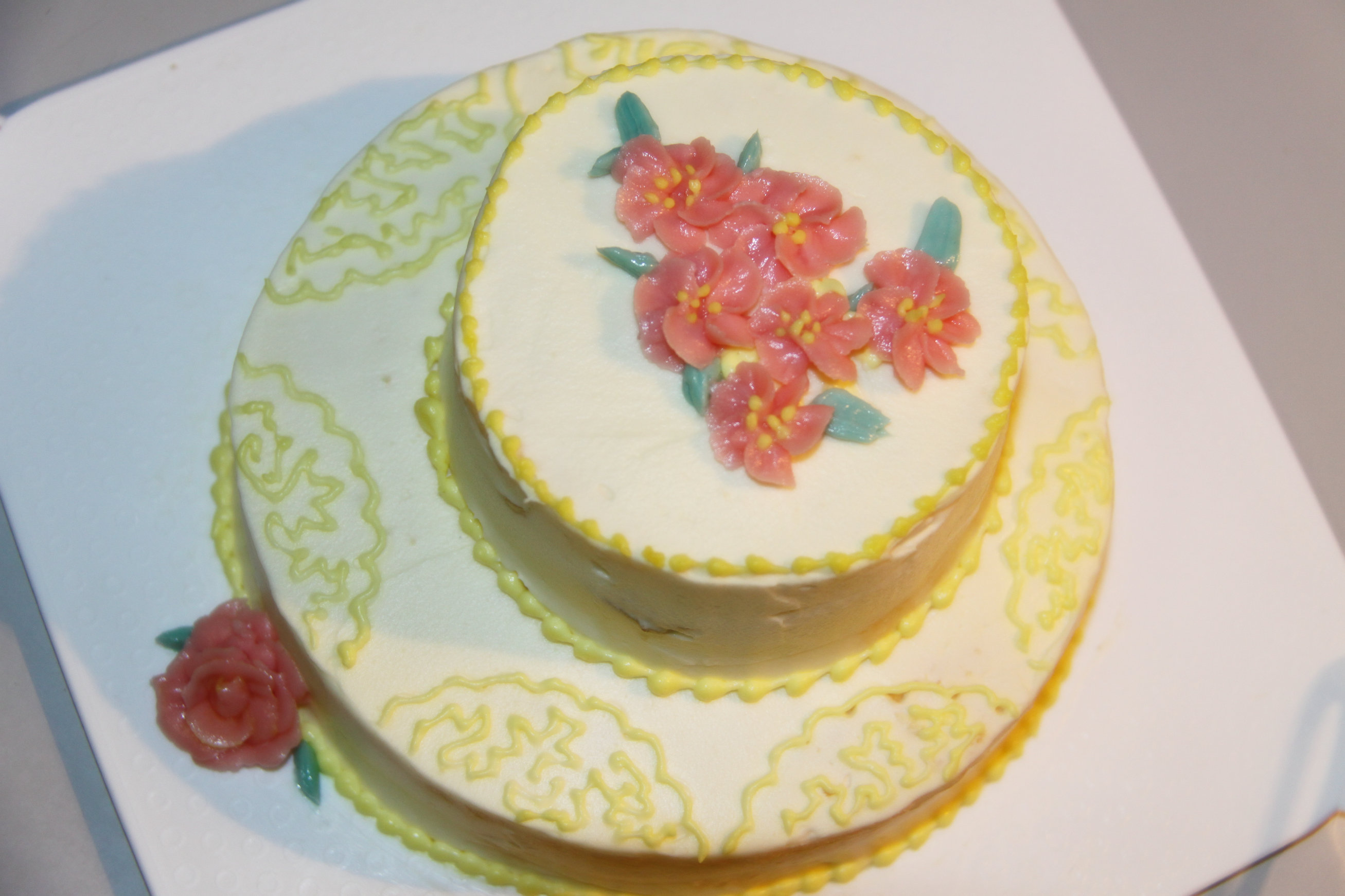 双层花蛋糕 双层花蛋糕