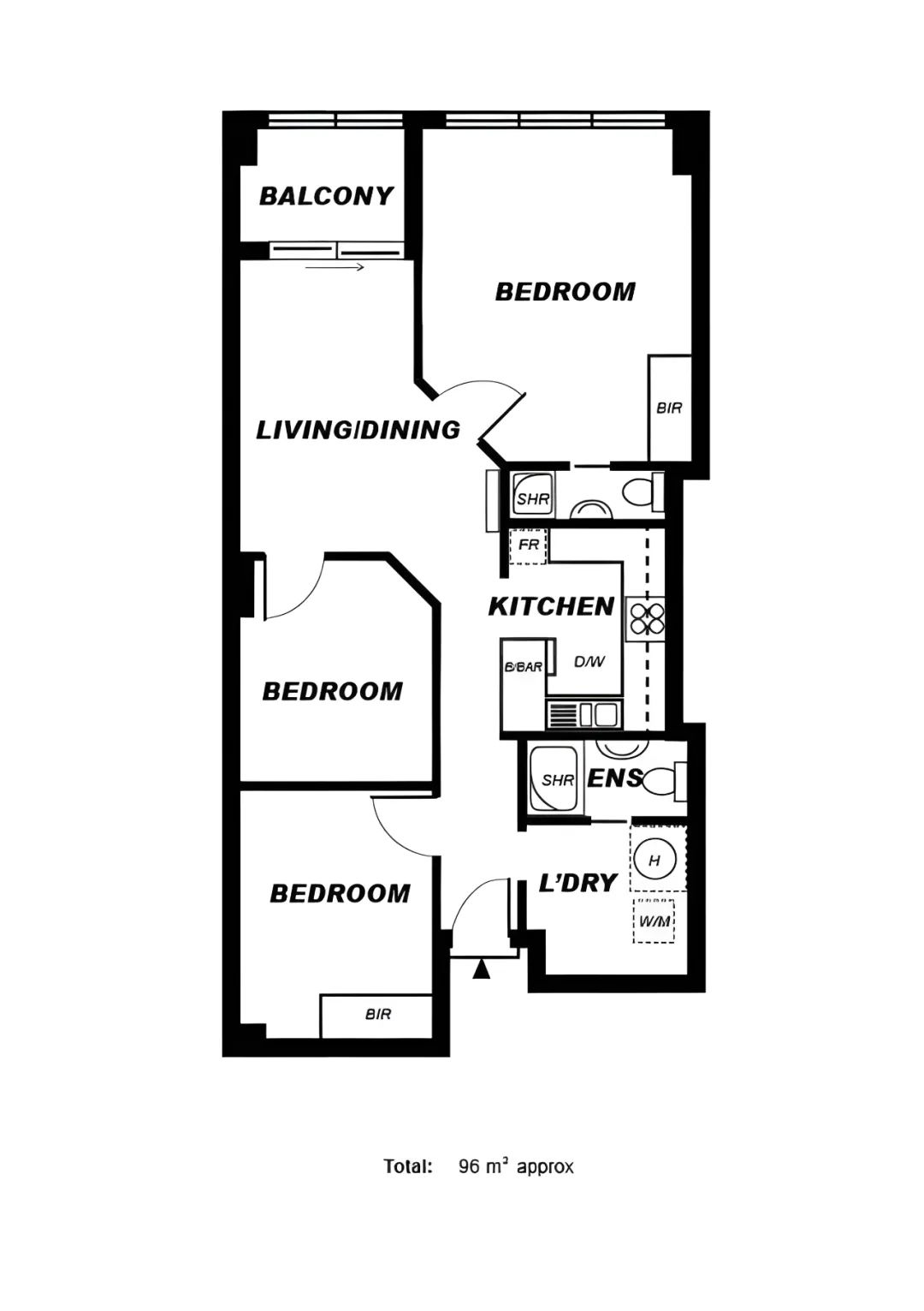 【科恩地产】市区公寓出售 楼内唯一3房 正对Rundle购物街 19年翻新 销售包括家具-7.jpg