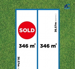 【AC澳联地产|土地出售】已售1块！东北区346平方米土地售卖！前宽9.45米