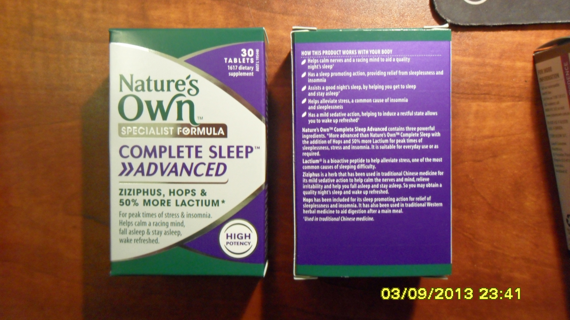 Nature's own complete sleep advanced